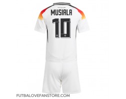 Nemecko Jamal Musiala #10 Domáci Detský futbalový dres ME 2024 Krátky Rukáv (+ trenírky)